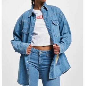 Levi’s Shirt Dorsey Patchwork Western Button Down Pearl Snap S New‎